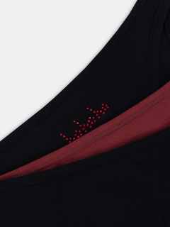 Трусы Mark Formelle 412621-3/25-22.22-38171ПК-5-3 гранатовый_Аппликация_из_страз_(стекло) - фото 1