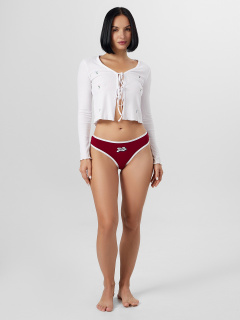 Трусы Mark Formelle 412623/25-22.22-34667П-5 бордо_печать_2_сл_на_дет_пер - фото 5