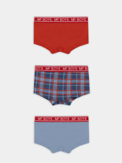 Трусы Mark Formelle 413354-3/25-36863П-5 серо_голубой_ярко_красный_красно_синяя_клетка - фото 1