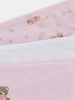 Трусы Mark Formelle 417748-3/25-22-37740П-0 мишки_с_цветами_на_розовом_2_сл_2тр_на_дет_пер - фото 2