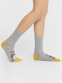 Носки Mark Formelle 430K-1345/B2-21430K-2 серый_меланж_рис.1345 - фото 2