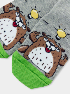 Носки Mark Formelle 430K-1346/B2-21430K-2 серый_меланж_рис.1346 - фото 2