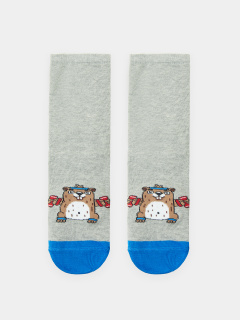 Носки Mark Formelle 430K-1347/B2-21430K-1 серый_меланж_рис.1347 - фото 1