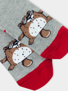 Носки Mark Formelle 430K-1351/B2-21430K-2 серый_меланж_рис.1351 - фото 2