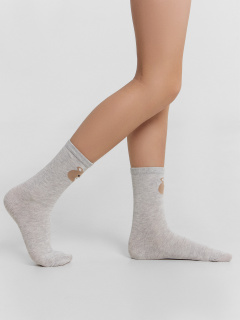 Носки Mark Formelle 430K-2885/B4-24430K-1 св.серый_меланж_рис.2885 - фото 2