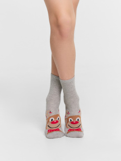 Носки Mark Formelle 430K-3002/B4-24430K-1 серый_меланж_рис.3002 - фото 1