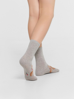 Носки Mark Formelle 430K-3002/B4-24430K-1 серый_меланж_рис.3002 - фото 3
