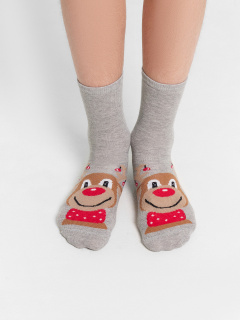 Носки Mark Formelle 430K-3002/B4-24430K-1 серый_меланж_рис.3002 - фото 4