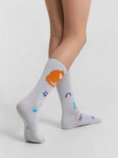 Носки Mark Formelle 430K-3064/B4-25430K-1 облако_рис.3064 - фото 2