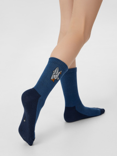 Носки Mark Formelle 444A-3167/B5-253444A джинсовый_св.оливка_белый_рис.3167 - фото 1