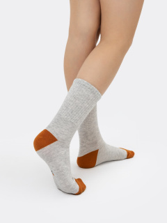 Носки Mark Formelle 444K-2075/B3-22444K-2 св.серый_меланж_рис.2075 - фото 2