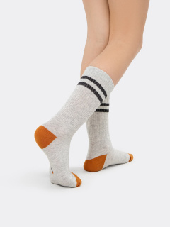 Носки Mark Formelle 444K-2076/B3-22444K-2 св.серый_меланж_рис.2076 - фото 2