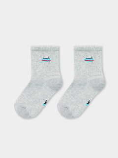 Носки Mark Formelle 444K-2362/B4-23444K св.серый_меланж_рис.2362 - фото 1