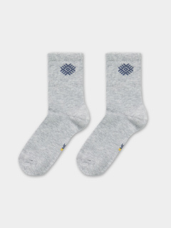 Носки Mark Formelle 444K-2775/B4-24444K св.серый_меланж_рис.2775 - фото 1