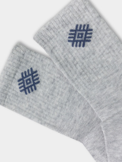 Носки Mark Formelle 444K-2775/B4-24444K св.серый_меланж_рис.2775 - фото 2