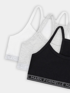 Топ Mark Formelle 517707-3/25-36188Б-5 белый_серый_меланж_4306_А_черный - фото 3