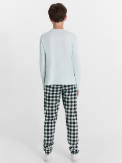 Брюки, джемпер Mark Formelle 563323/24-30522ПП-0 пыльная_мята_графитовая_клетка_3_сл_на_пол - фото 2