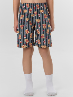 Футболка, шорты Mark Formelle 563329/25-33883ПП-14 спелая_вишня_капибары_на_графитовой_полоске_3_сл_ - фото 5