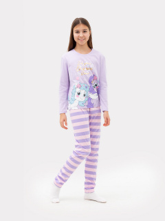 Брюки, джемпер Mark Formelle 567740/22/24393ПП-0 св.лиловый_розовая_полоска_3_сл_на_пол_(фольга) - фото 2