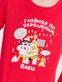 Брюки, джемпер Mark Formelle 567740/24-30719ПП-5 красный_красная_клетка_3_сл_на_пол - фото 5