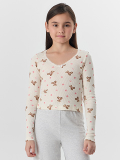 Брюки, джемпер Mark Formelle 567758/25-36079ПП-1 мишки_с_цветами_на_молоке_серый_меланж_4306_А - фото 1