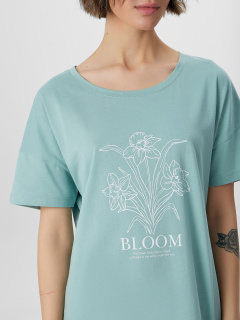 Сорочка Mark Formelle 572310/25-36120ПП-0 шалфей_печать_1_сл_на_пол - фото 3