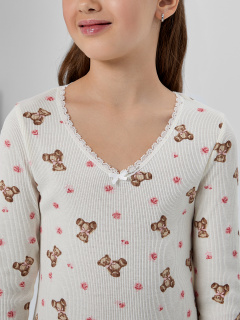 Сорочка Mark Formelle 577728/25-36491ПП-1 мишки_с_цветами_на_молоке - фото 3