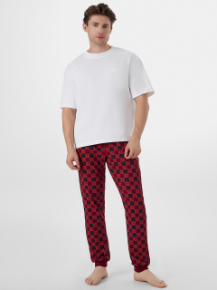 Брюки Mark Formelle 581133/25-5095ПП-0 черная_клетка_на_бордовом - фото 1