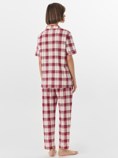 Брюки, рубашка Mark Formelle 592505-1/25-37814ПП-0 молочно_бордовая_клетка - фото 2