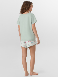 Футболка, шорты Mark Formelle 592544/25-35486ПП-14 эдельвейс_веточки_на_мятном - фото 5