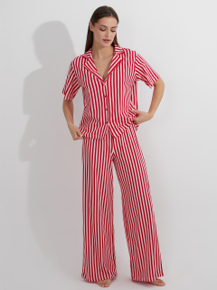 Брюки, рубашка Mark Formelle 592554/25-35489ПП-0 розово_красная_полоска - фото 1