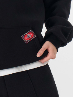 Худи Mark Formelle 122524/25-38307П-7П черный_печать_3_сл_на_пол_Д - фото 2