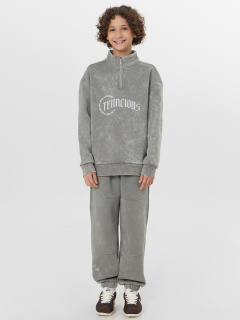 Толстовка Mark Formelle 123458/25-ОБР36593П-7П ACID_WASH_серый_печать_009.2_Эйсид_2_сл_на_пол - фото 1