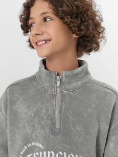 Толстовка Mark Formelle 123458/25-ОБР36593П-7П ACID_WASH_серый_печать_009.2_Эйсид_2_сл_на_пол - фото 3