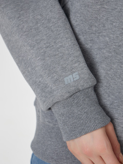 Свитшот Mark Formelle 302494/25-38206П-7П серый_меланж_4253_Е_печать_3_сл_на_пол_1сл_на_ПР_р - фото 3