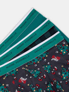 Трусы Mark Formelle 411124-3/25-5321П-5НГ елки_на_черном_зеленый_ч.клетка_на_зеленом - фото 4