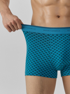 Трусы Mark Formelle 411228-2/25-5164П-5 узор_на_св.бирюзовом_черный - фото 3