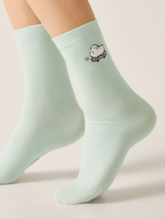 Носки CONTE CLASSIC бледно-бирюзовый 24С-151СП - фото 1