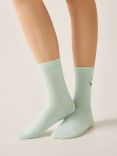 Носки CONTE CLASSIC бледно-бирюзовый 24С-151СП - фото 4