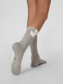 Носки Mark Formelle 430K-3377/B4-25430K-1 серый_меланж_рис.3377 - фото 1
