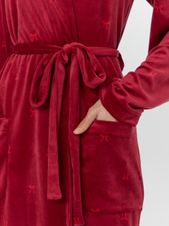 Халат Mark Formelle 552293/25-37513ПП-3 бантики_на_бордовом - фото 3