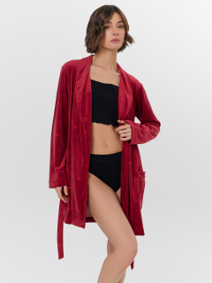 Халат Mark Formelle 552293/25-37513ПП-3 бантики_на_бордовом - фото 5