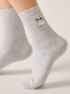 Носки CONTE CLASSIC светло-серый 24С-151СП - фото 3