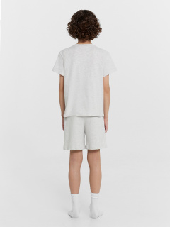 Футболка, шорты Mark Formelle 563322-1/24-32077ПП-0 серый_меланж_печать_Печать - фото 2
