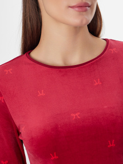 Брюки, джемпер Mark Formelle 592561/25-37733ПП-3 бантики_на_бордовом - фото 3