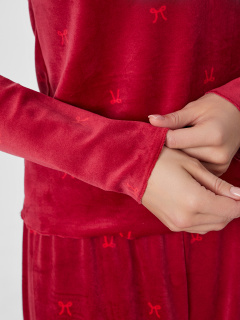 Брюки, джемпер Mark Formelle 592561/25-37733ПП-3 бантики_на_бордовом - фото 2