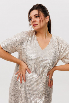 Платье Anelli 1797 золото - фото 2