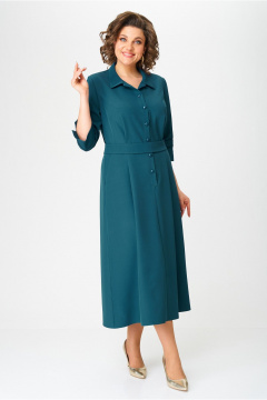 Платье БАГРЯНИЦА 3158 бирюза - фото 2