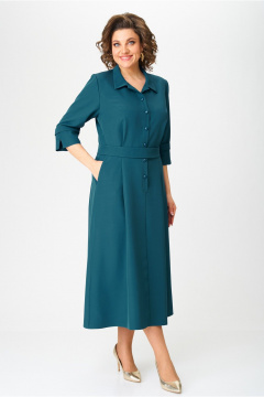 Платье БАГРЯНИЦА 3158 бирюза - фото 1
