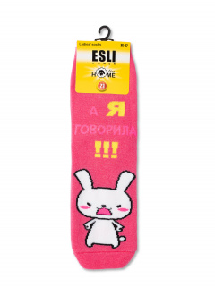 Носки CONTE ESLI HOME LINE 52-118 малиновый - фото 1